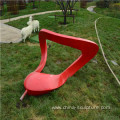 Moder art fiberglass outdoor sculpture